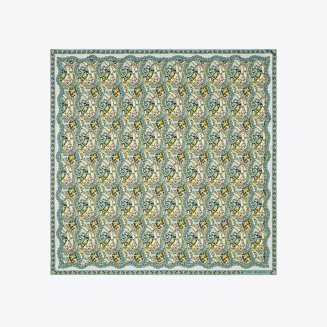 Tory Burch Dream Paisley Silk Square Scarf Dream Paisley