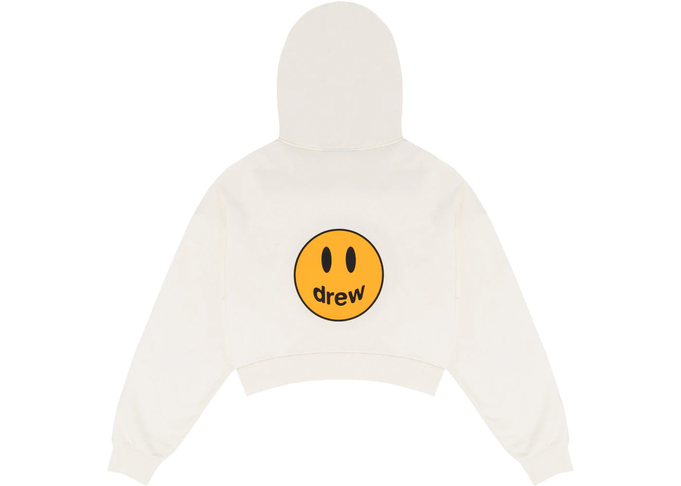 drew house cropped zip up hoodie off-white