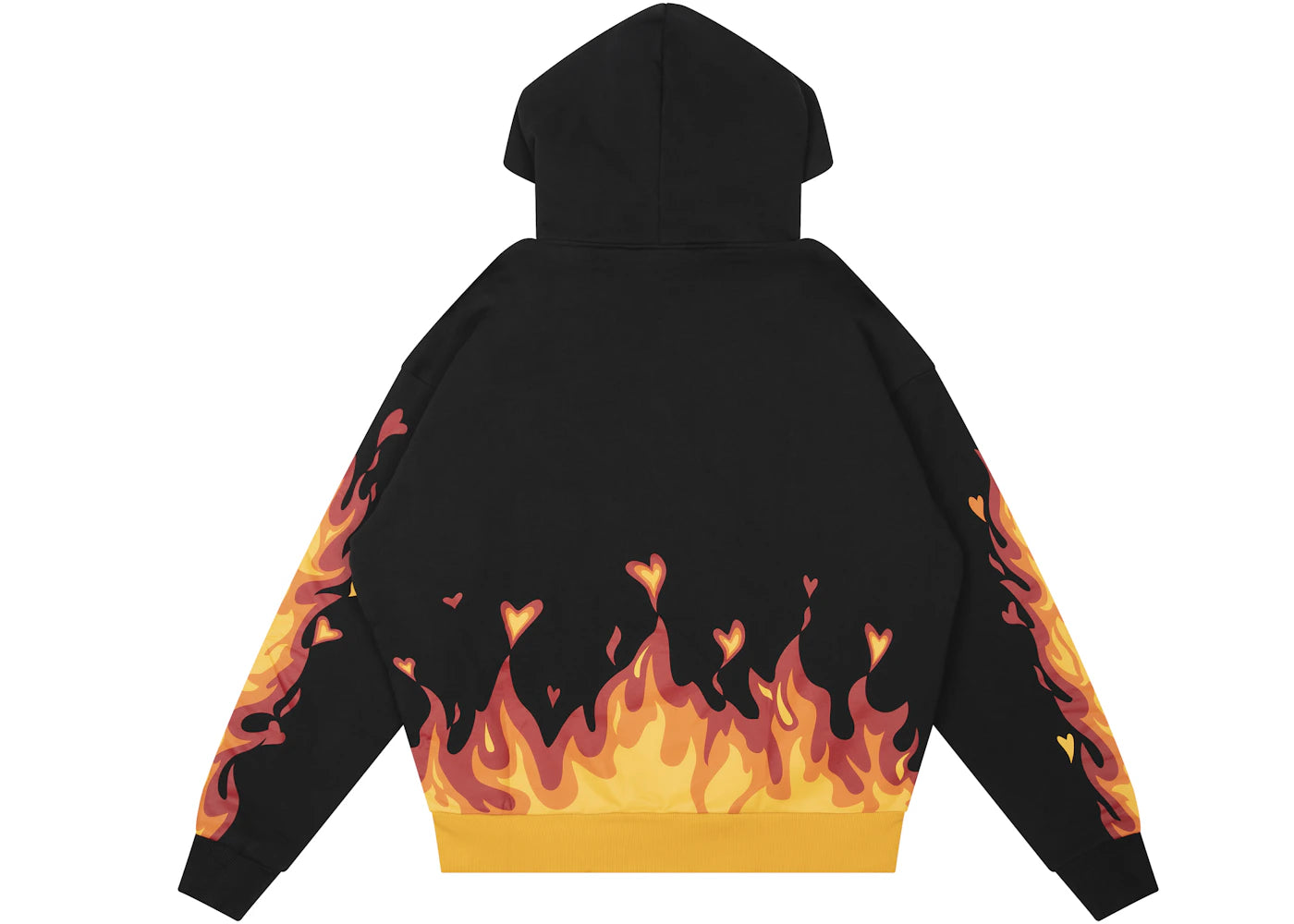 drew house fire hoodie black