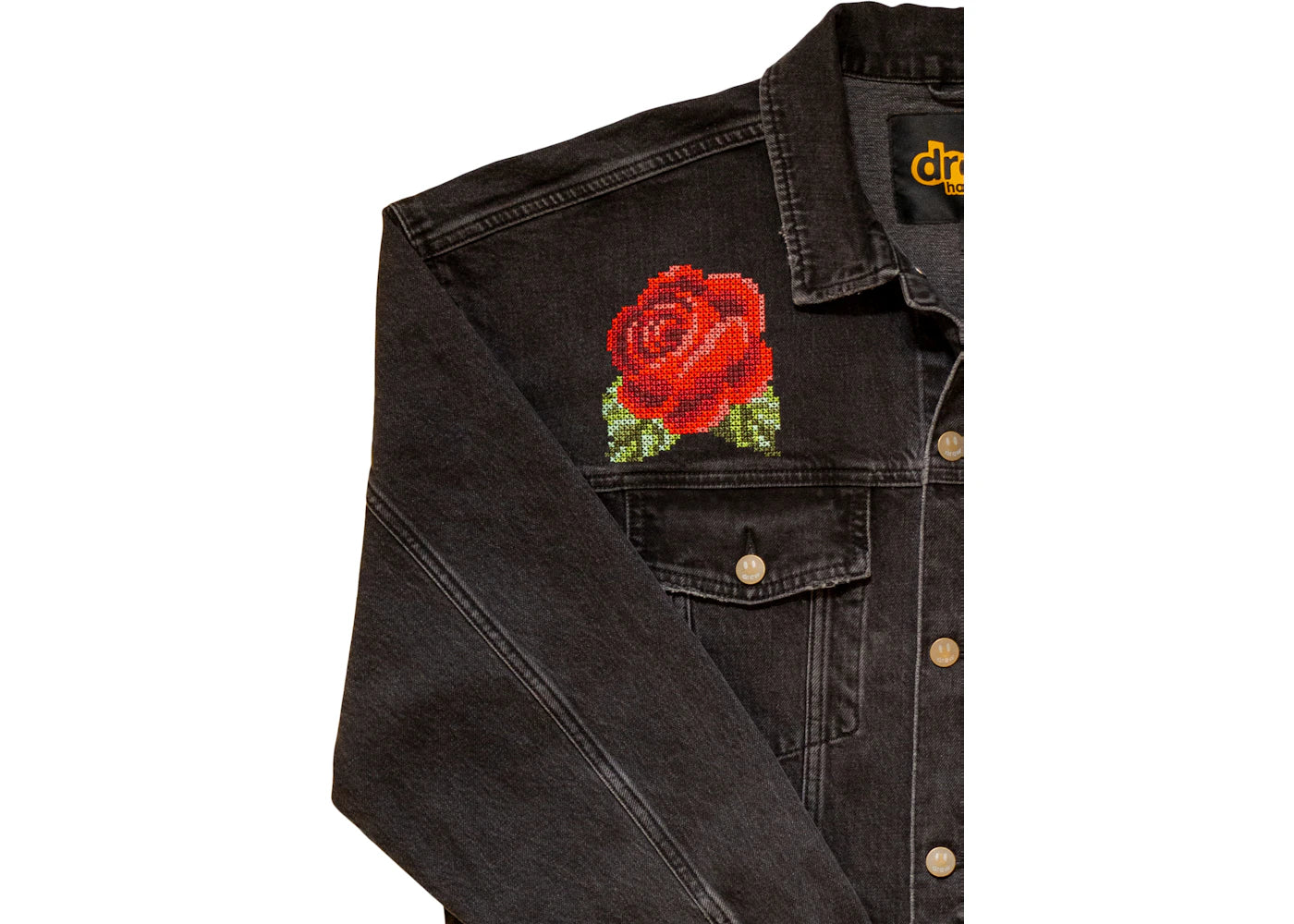 drew house hearty trucker jacket medium black wash