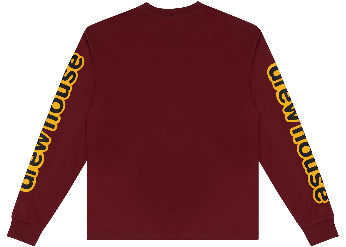 drew house ls hug tee burgundy