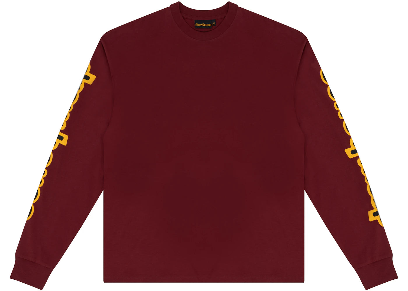 drew house ls hug tee burgundy