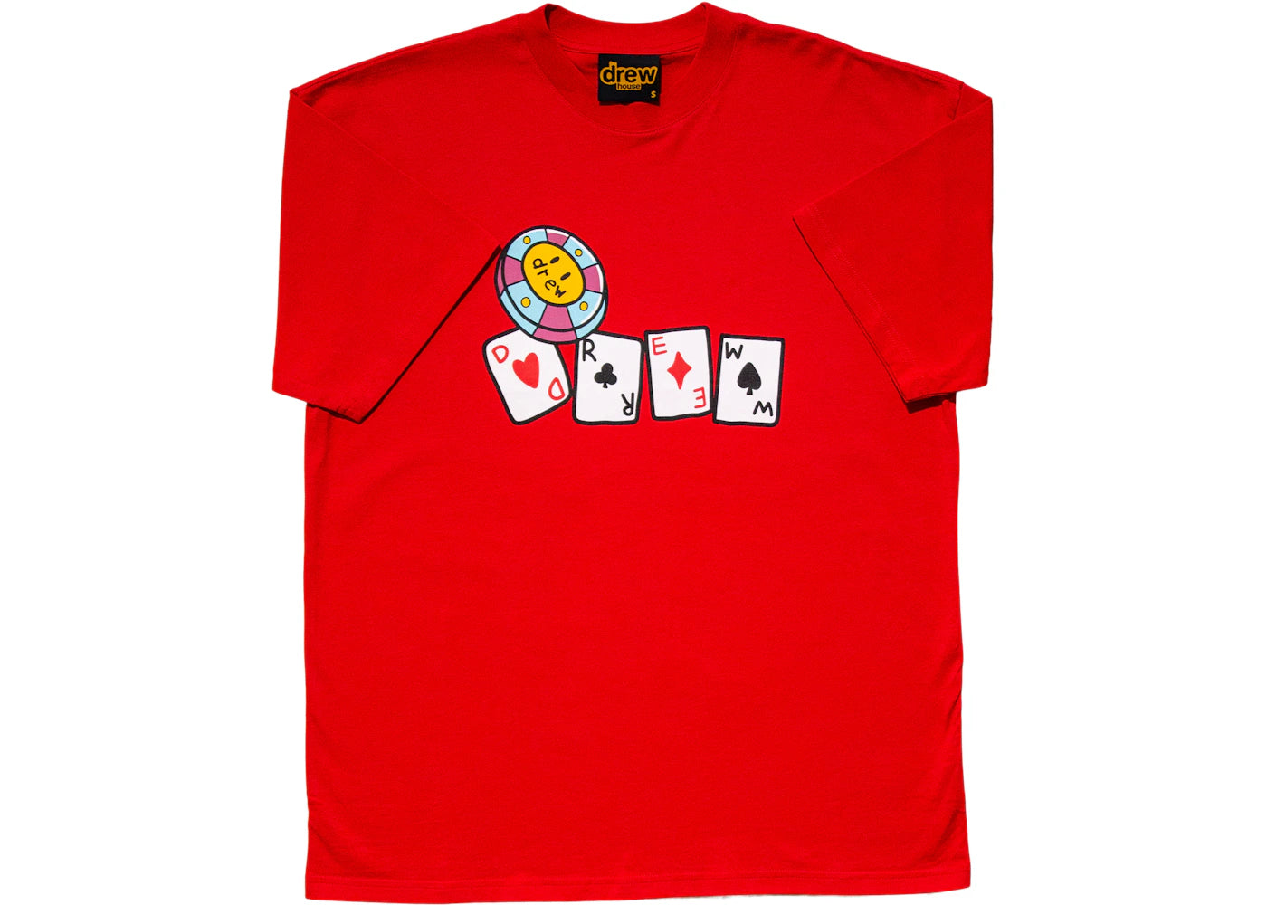 drew house lucky you drew ss tee red