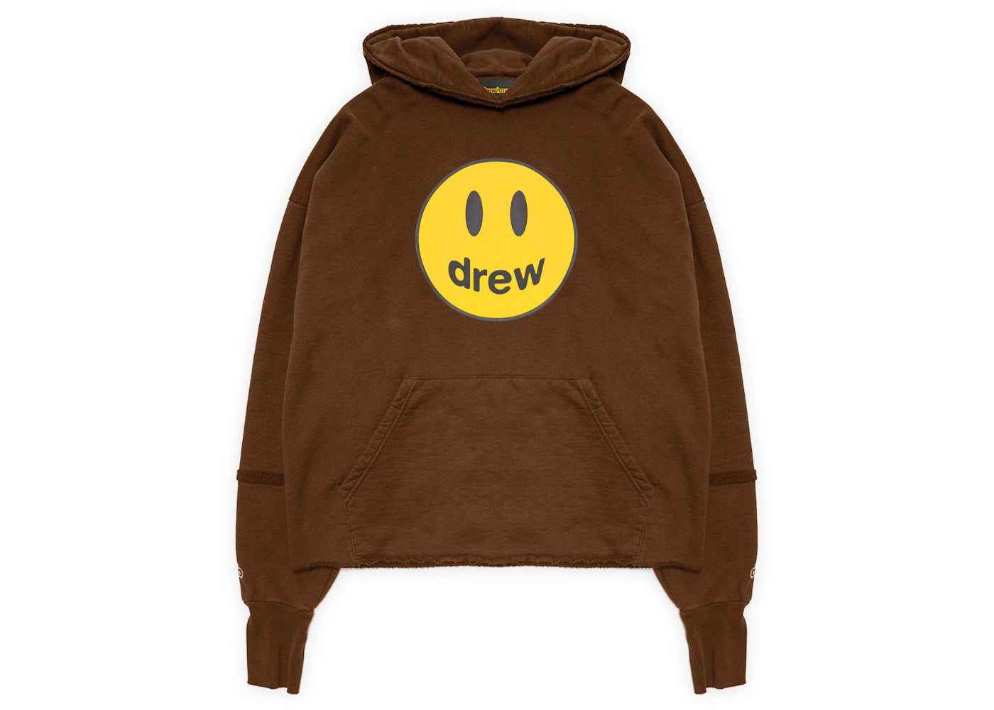 drew house mascot deconstructed hoodie brown