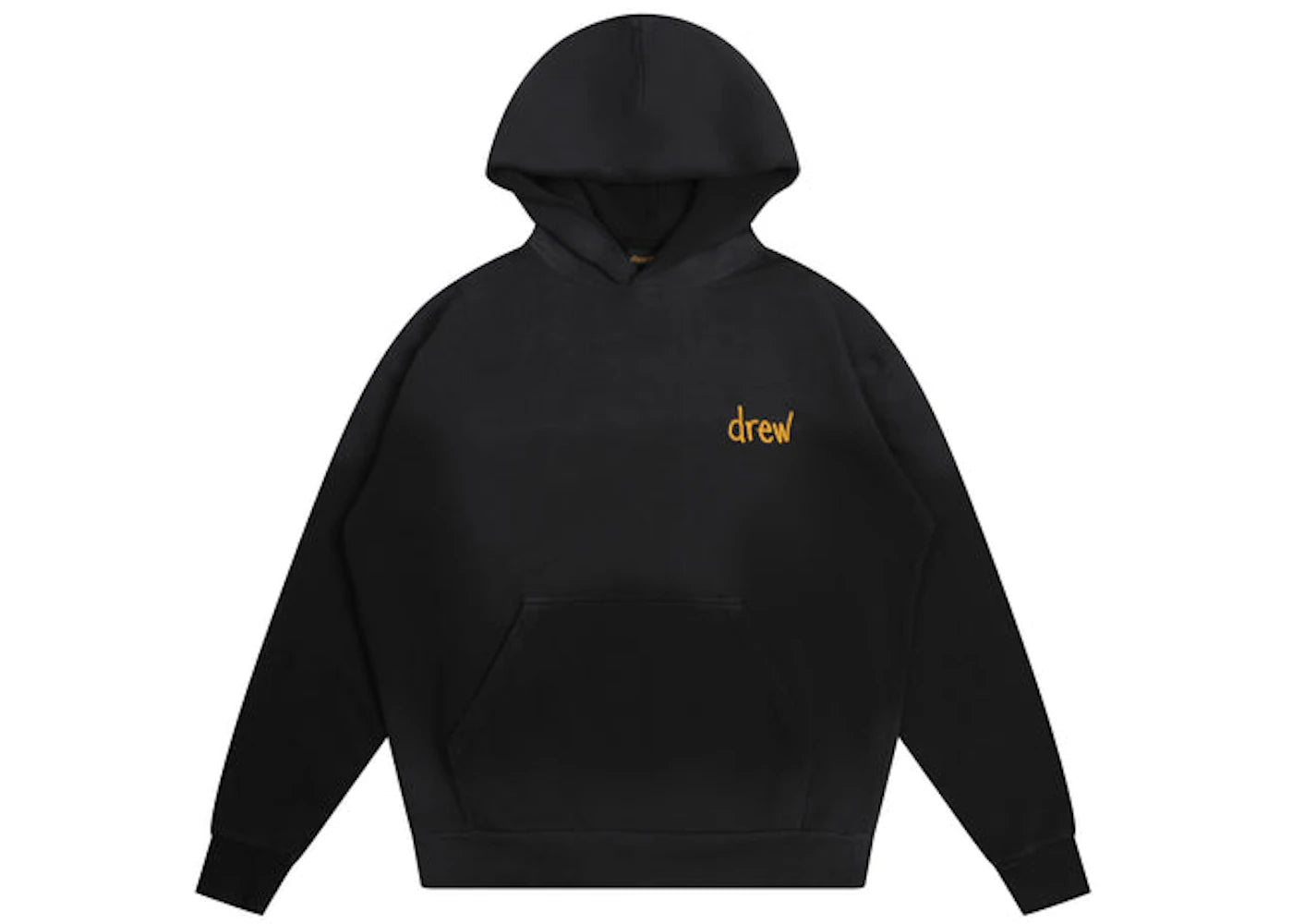 drew house scribble boxy hoodie faded black