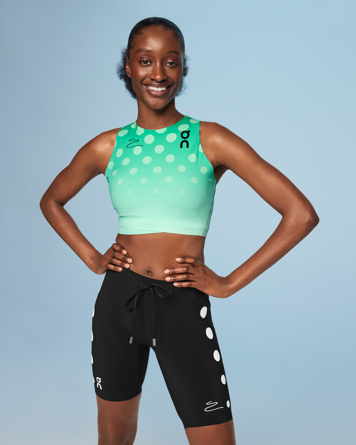 On Crop Top Light Distance Mint | White (Women'S)