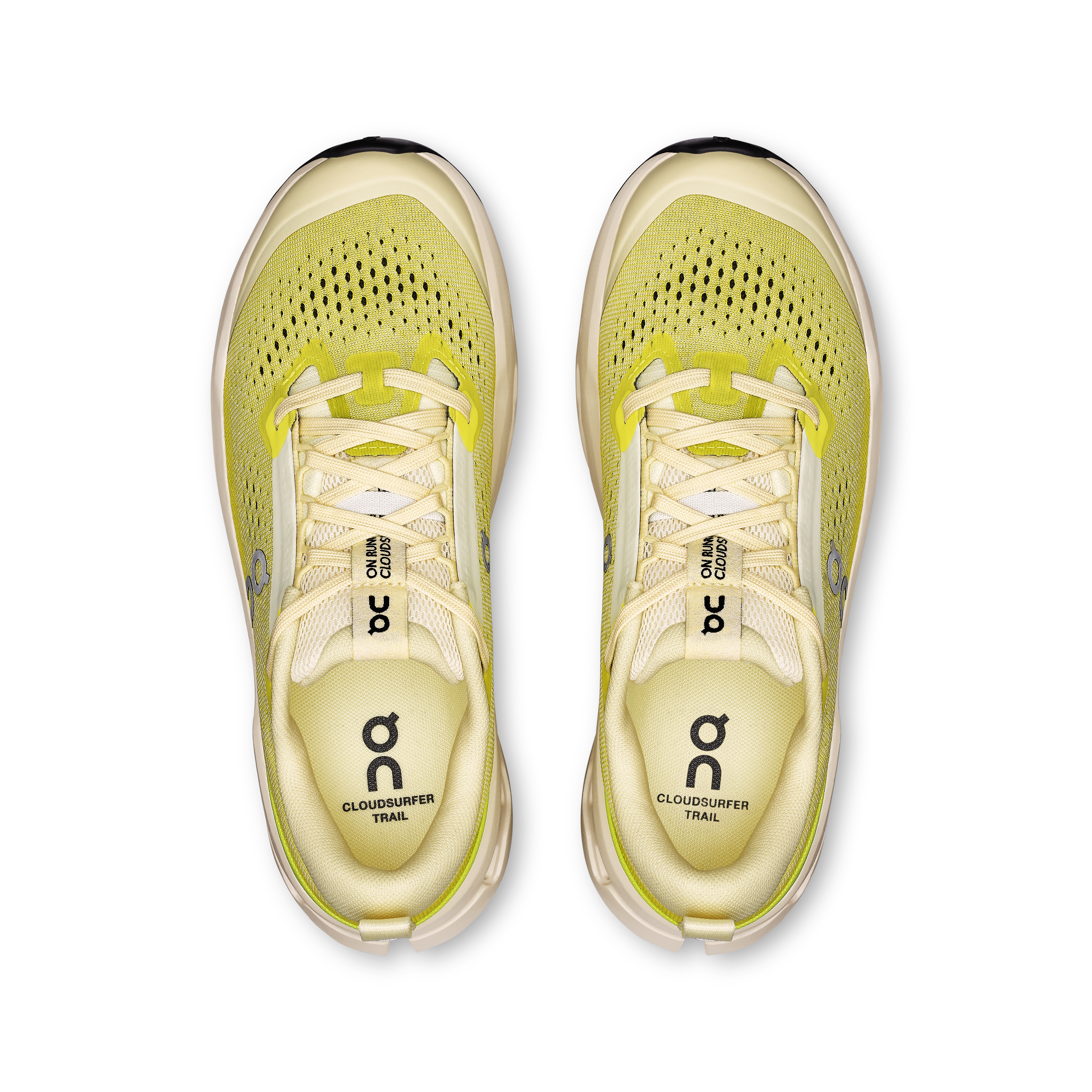 on running cloudsurfer trail 2 ivory lime (women's)