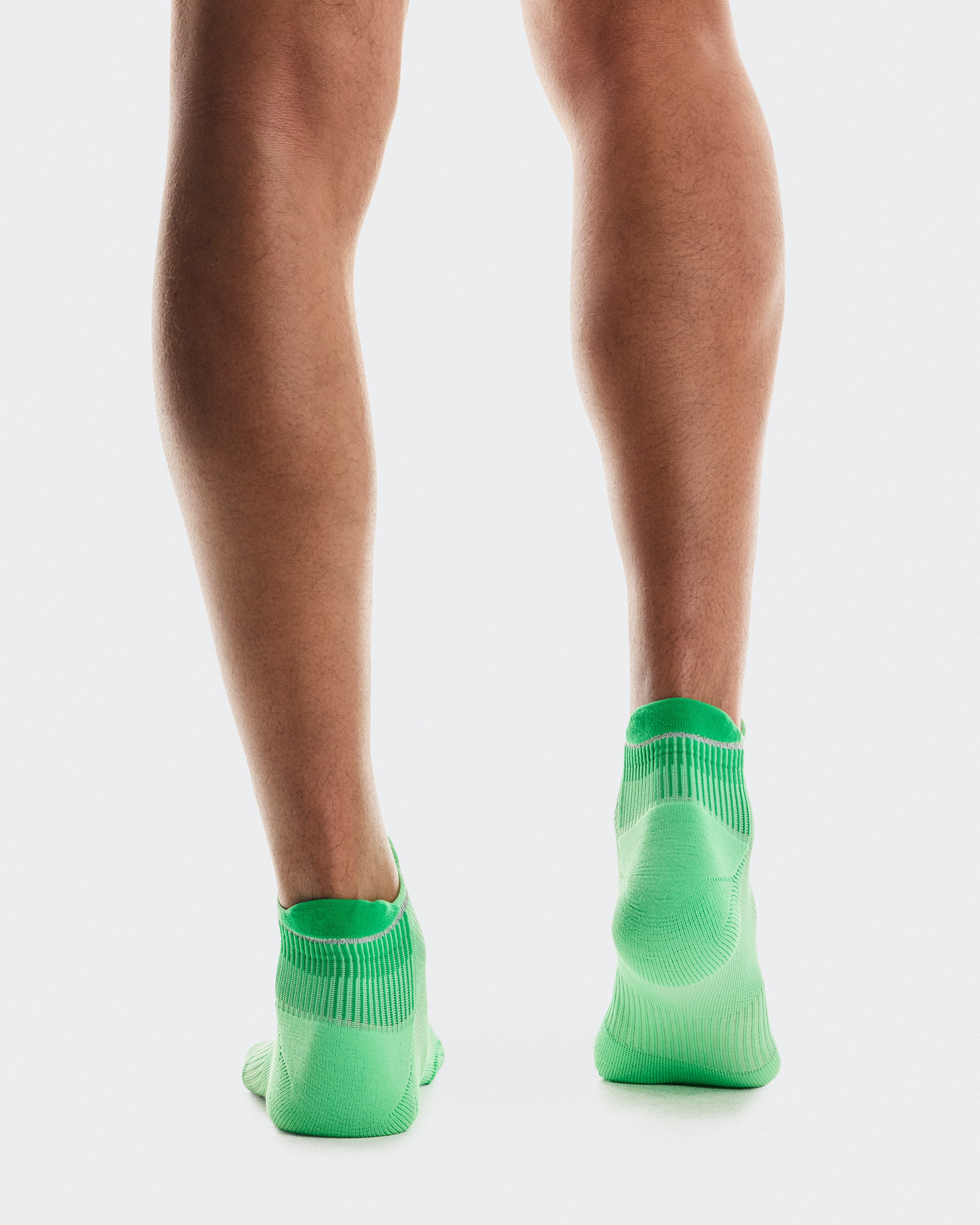 On Performance Run Sock Low Honeydew | Parsley