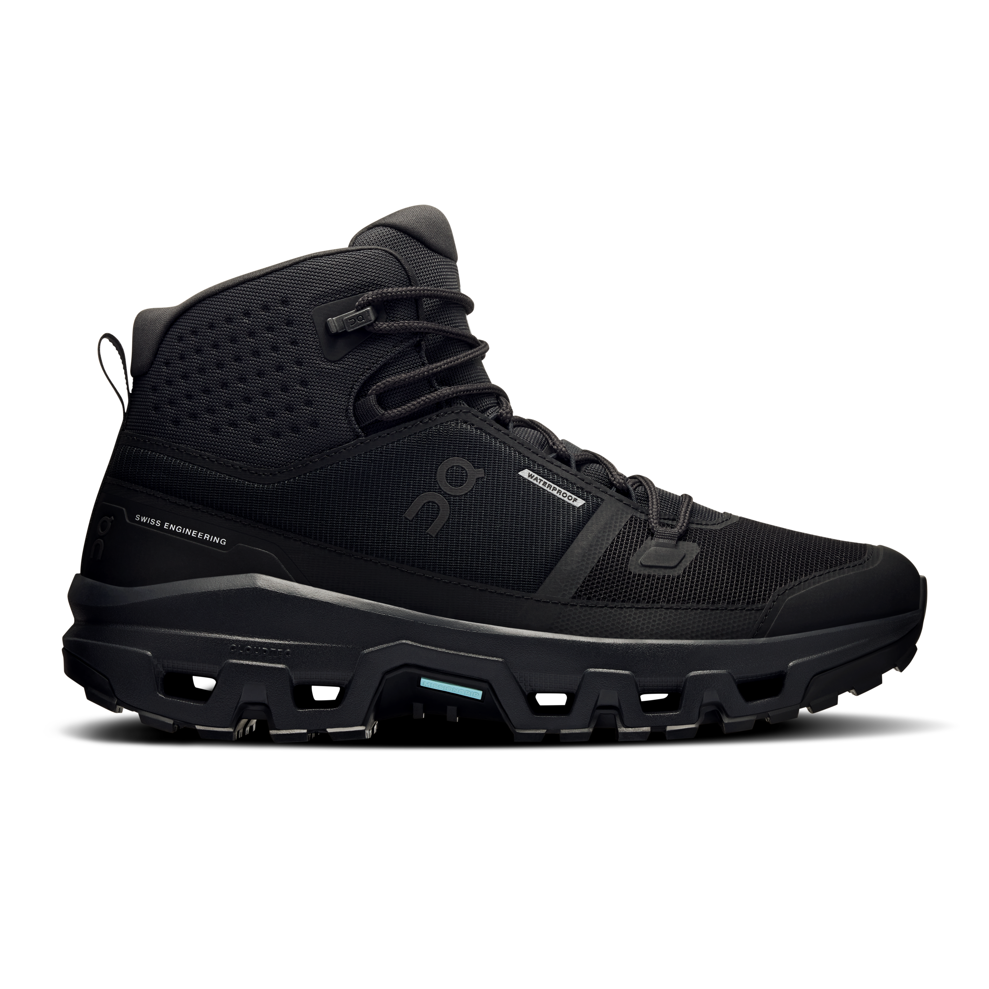 On Cloudrock Mid Waterproof Black Black