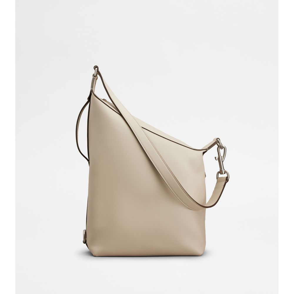 Tods Tods Meda Bag In Leather Small Off White