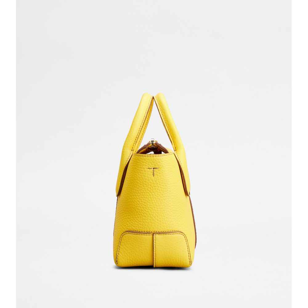 Tods Di Bag In Leather Mini Yellow