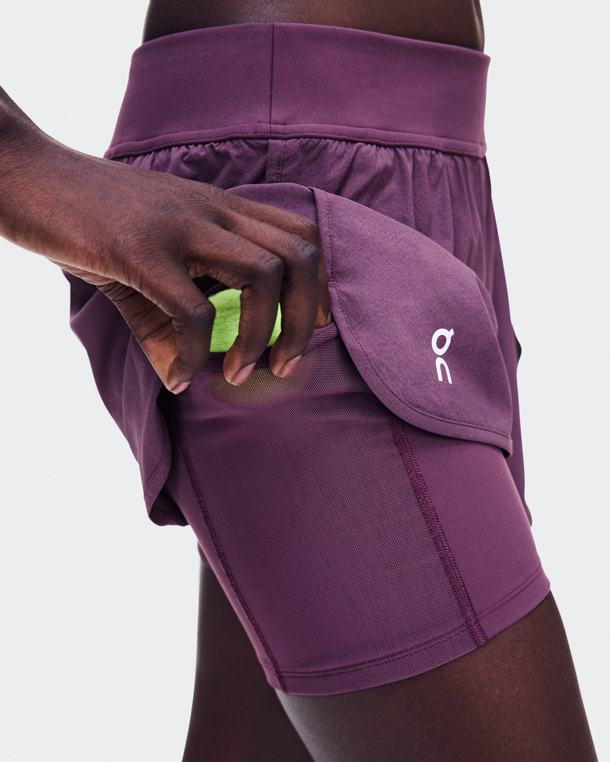 On 3" Court Shorts 2-In-1 Cassis (Women'S)
