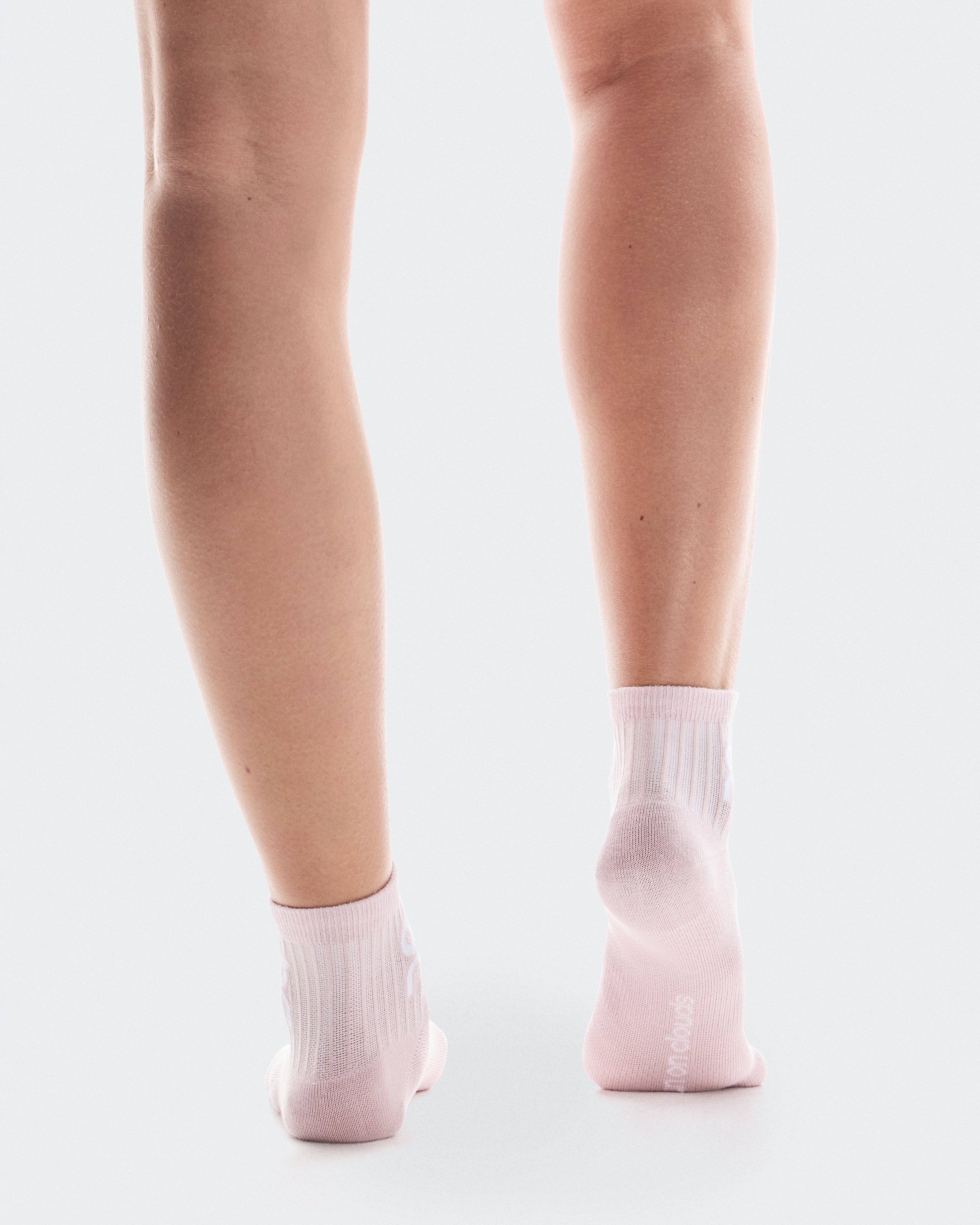 On Logo Sock Mid 3P Mauve | Lavendula