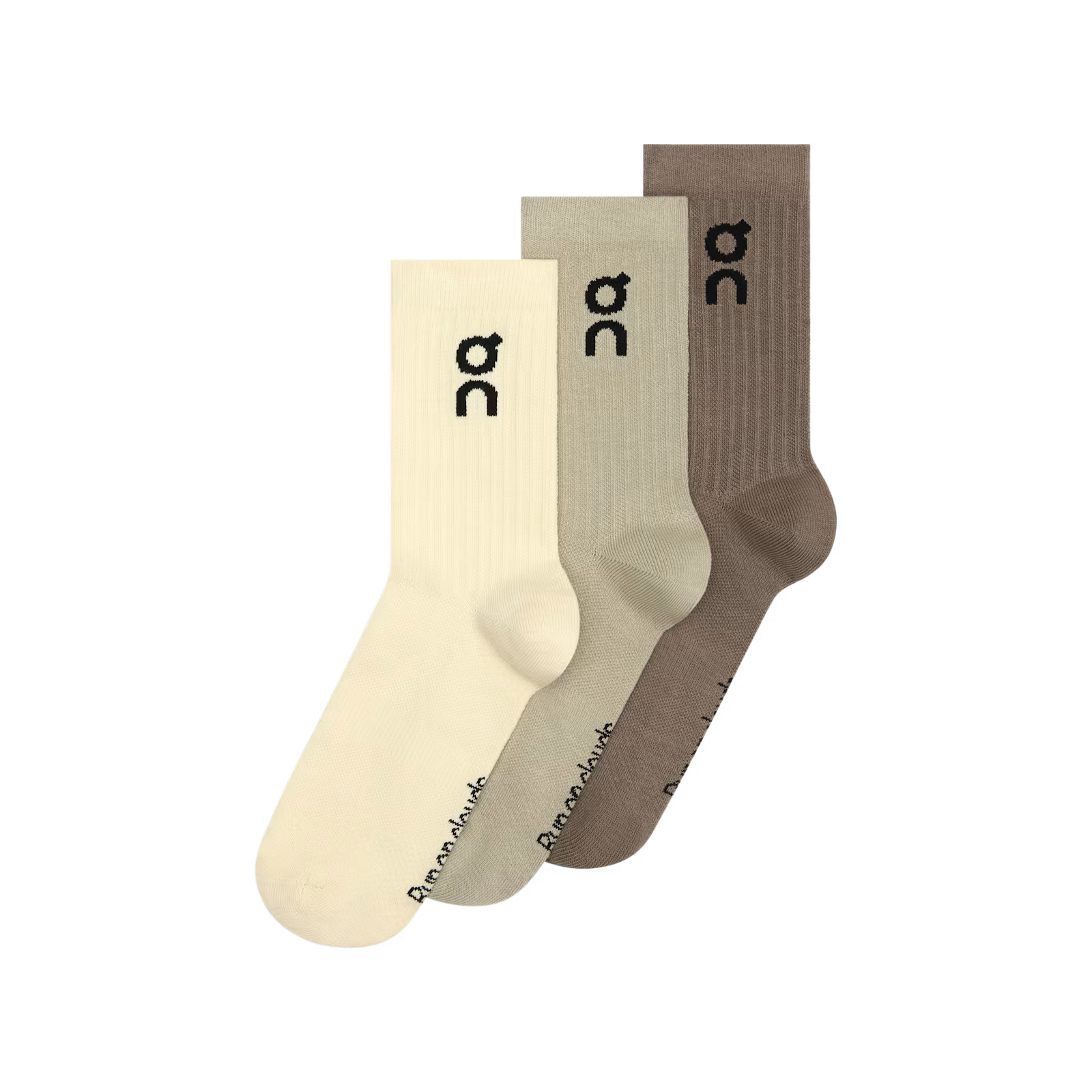 On Logo Sock High 3P Hare | Brume