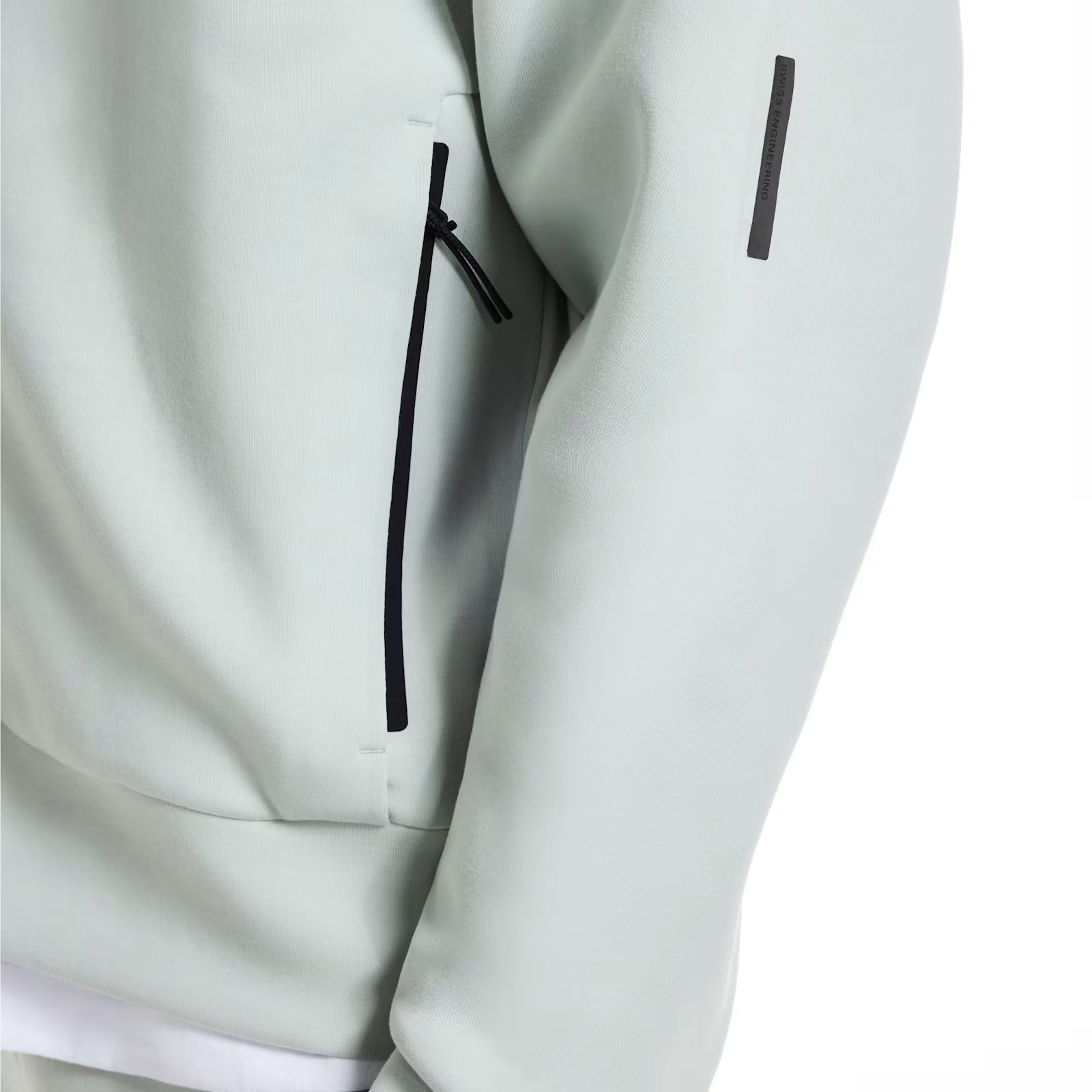 On Focus Tech Zip Hoodie Mineral