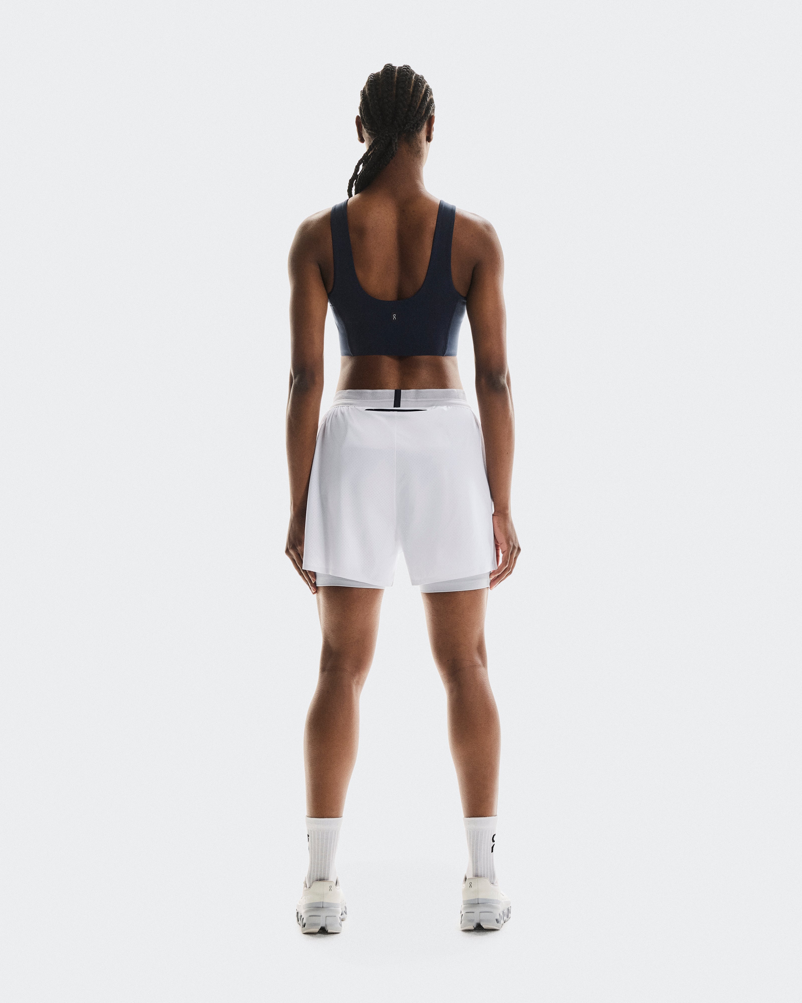 On 3" Performance 2/1 Shorts White | Glacier (Women'S)