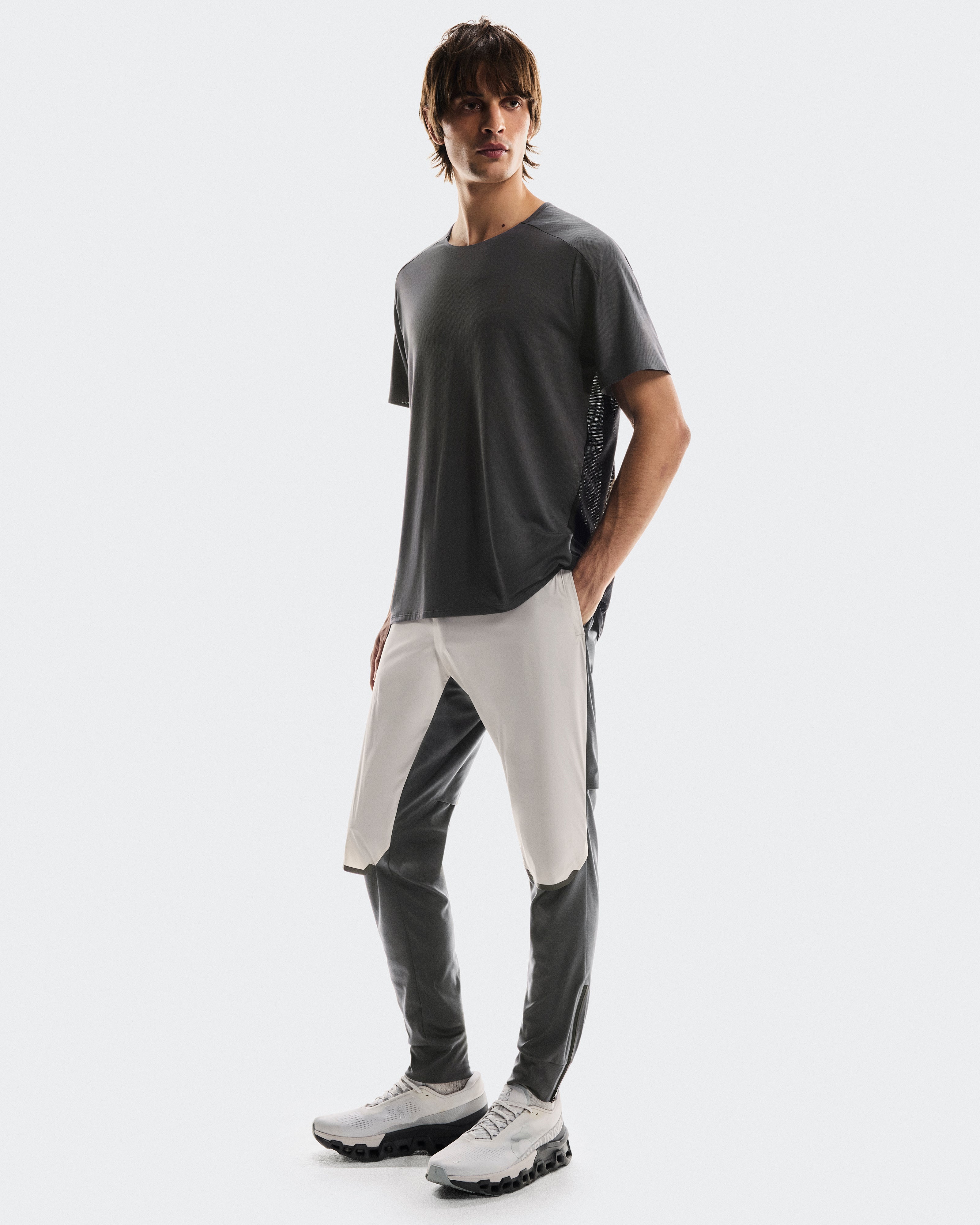 On Weather Pants Silver | Eclipse