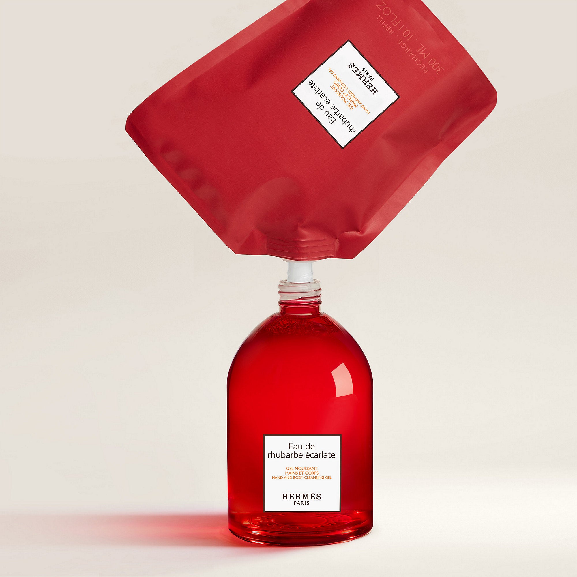 Hermes Eau De Rhubarbe Ecarlate Hand And Body Cleansing Gel Refill