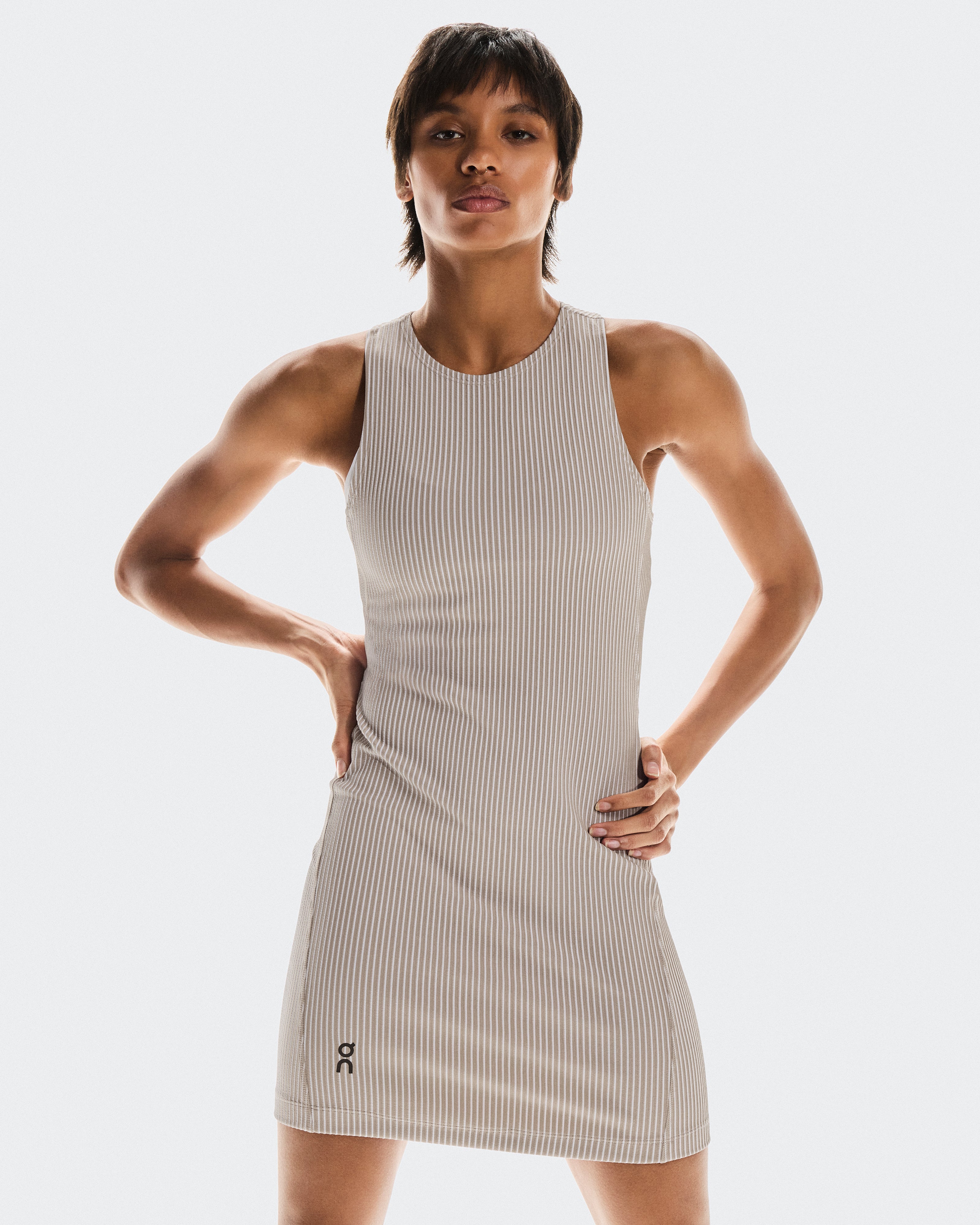 On All-Day Ribbed Dress Desert | White (Women'S)