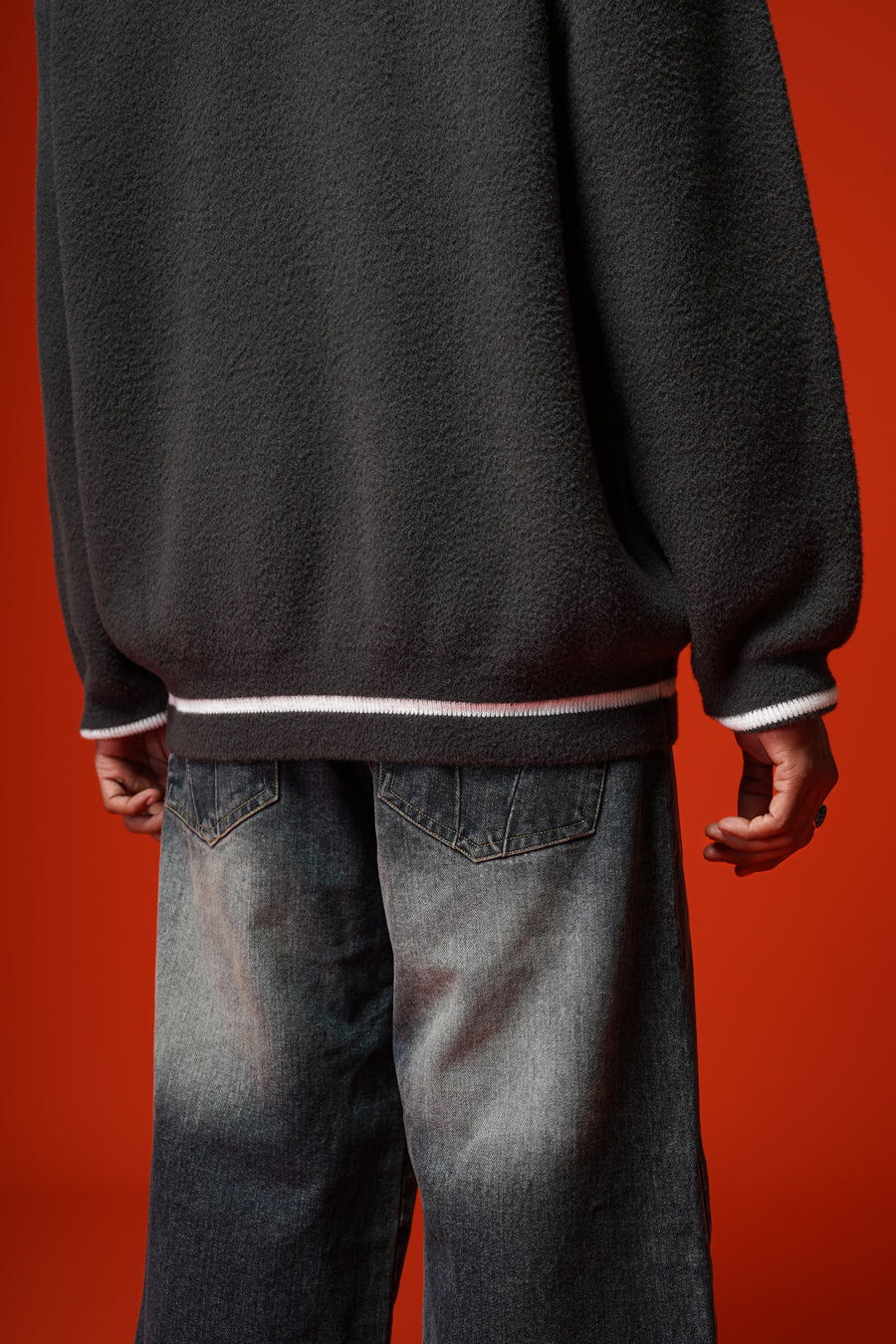 Varsity Sweater (Dark Grey)