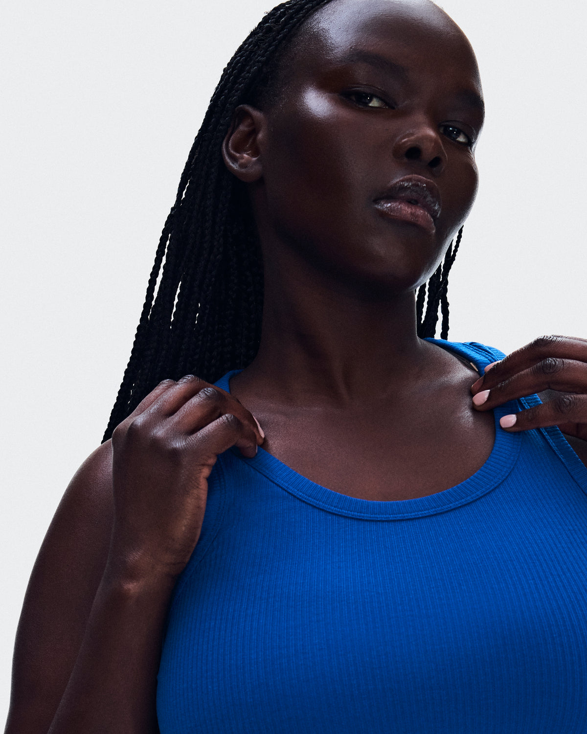 On All-Day Ribbed Tank Indigo (Women'S)