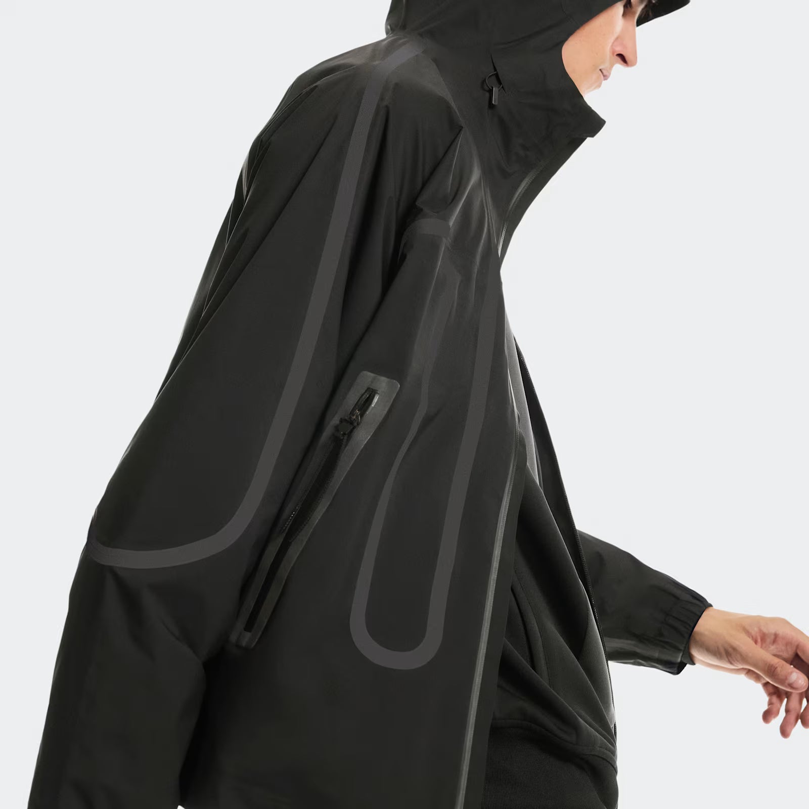 On Waterproof Jacket Ikon Black