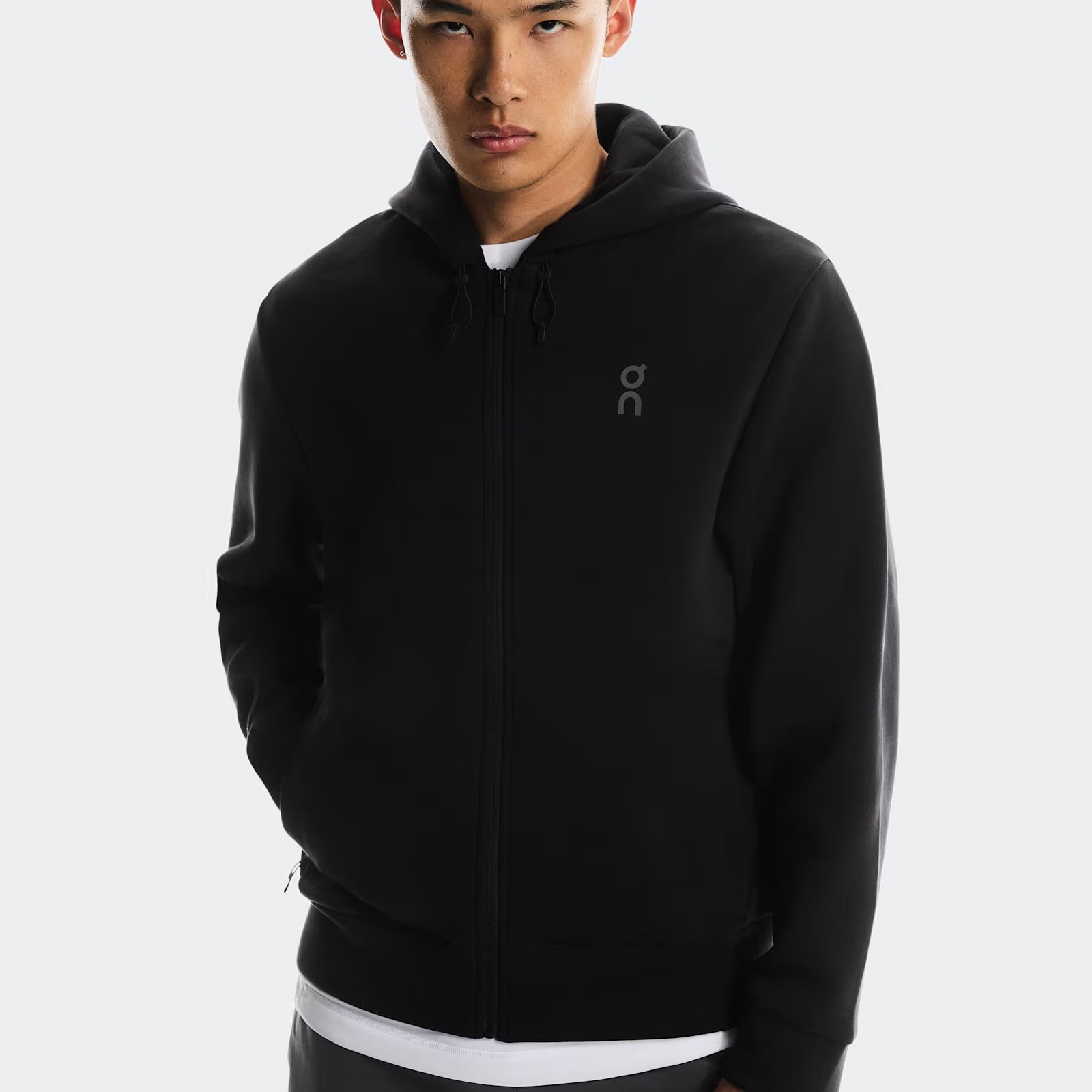 On Focus Tech Zip Hoodie Black