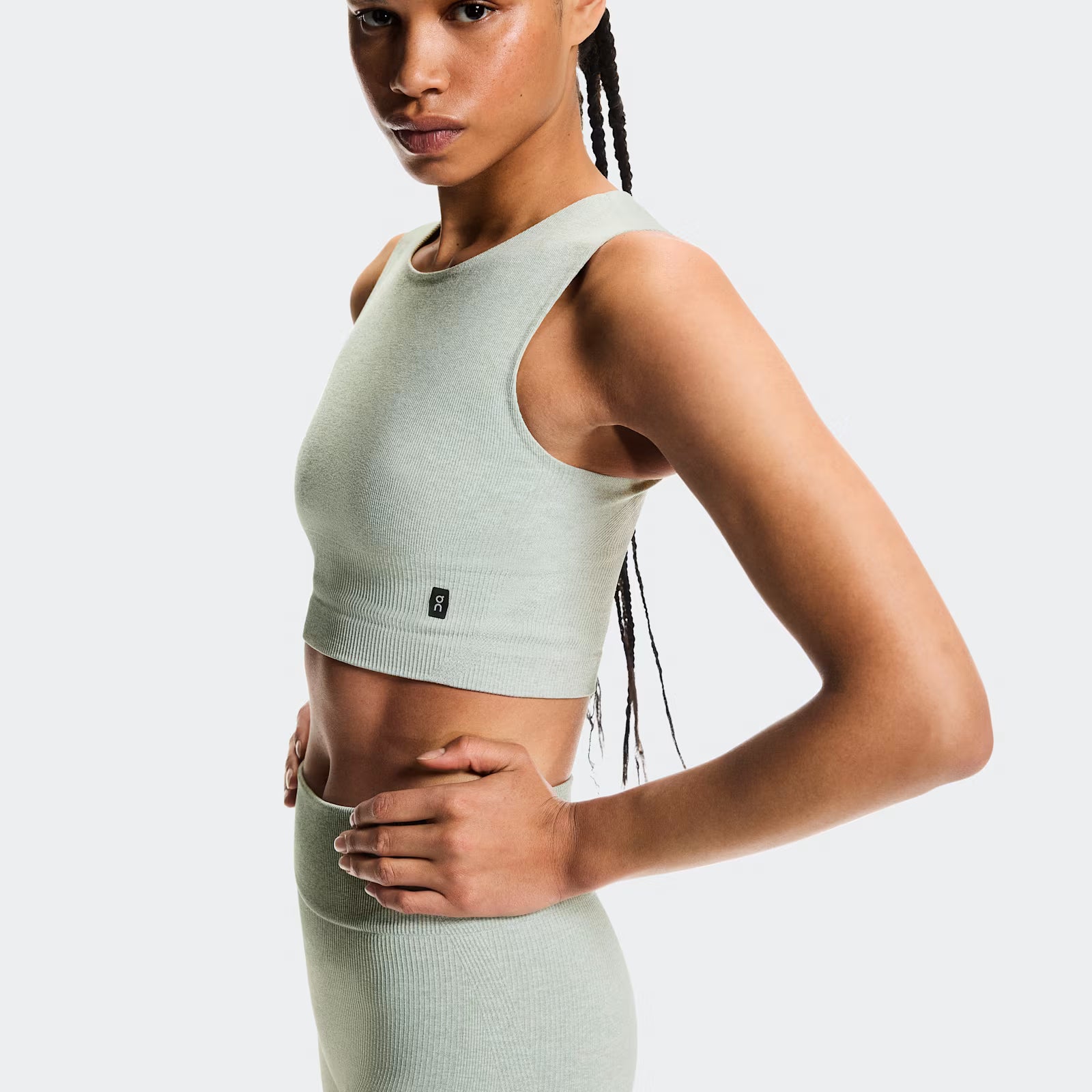 On Studio Knit Crop Mineral Heather (Women'S)
