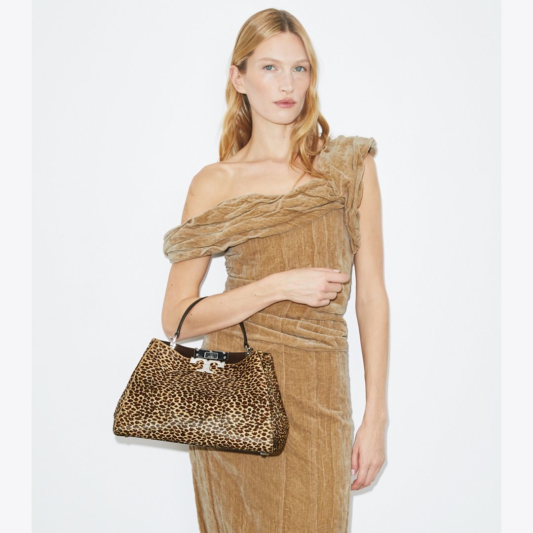 Tory Burch Eleanor Calf Hair Satchel Multi