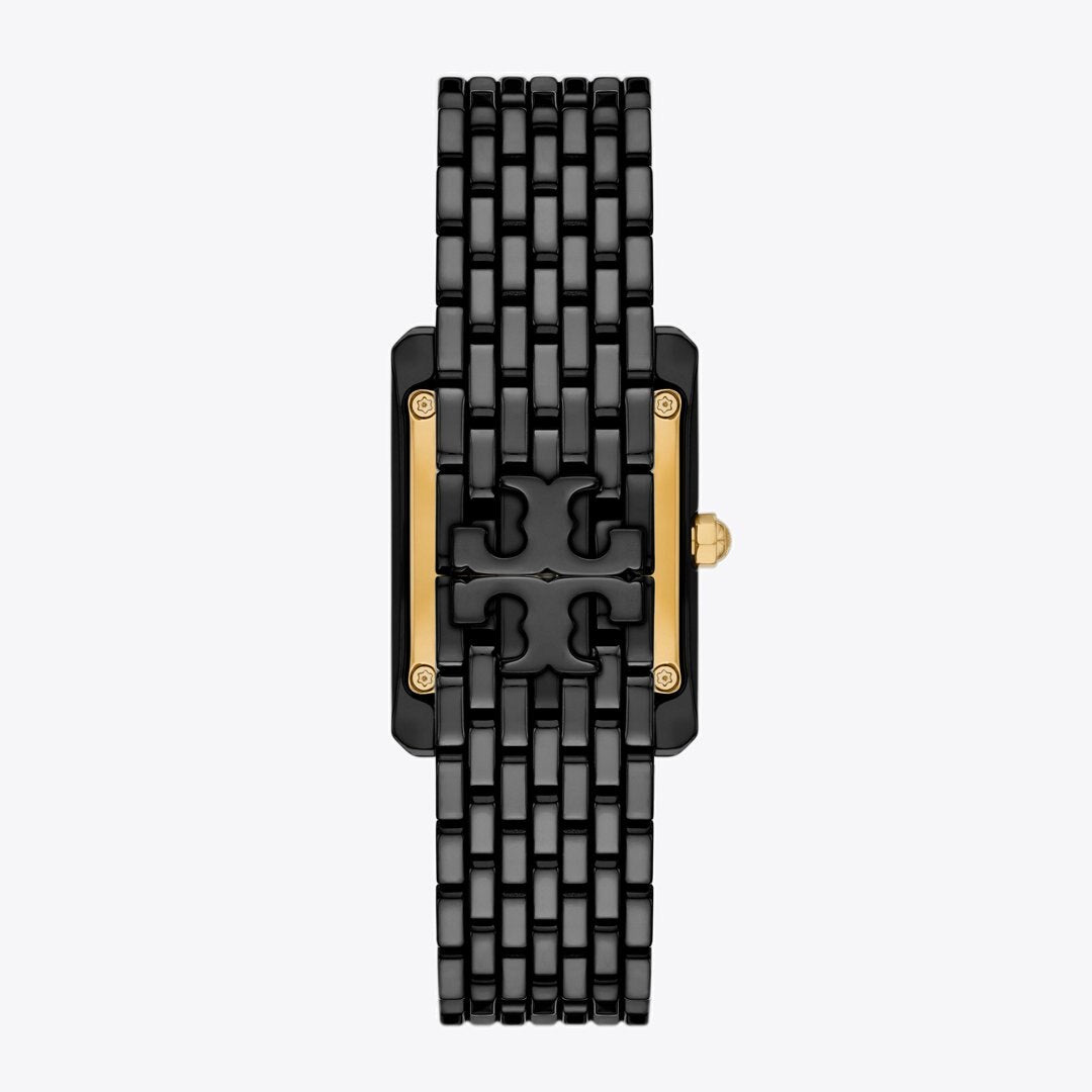 Tory Burch Eleanor Ceramic Watch BLACK CERAMIC