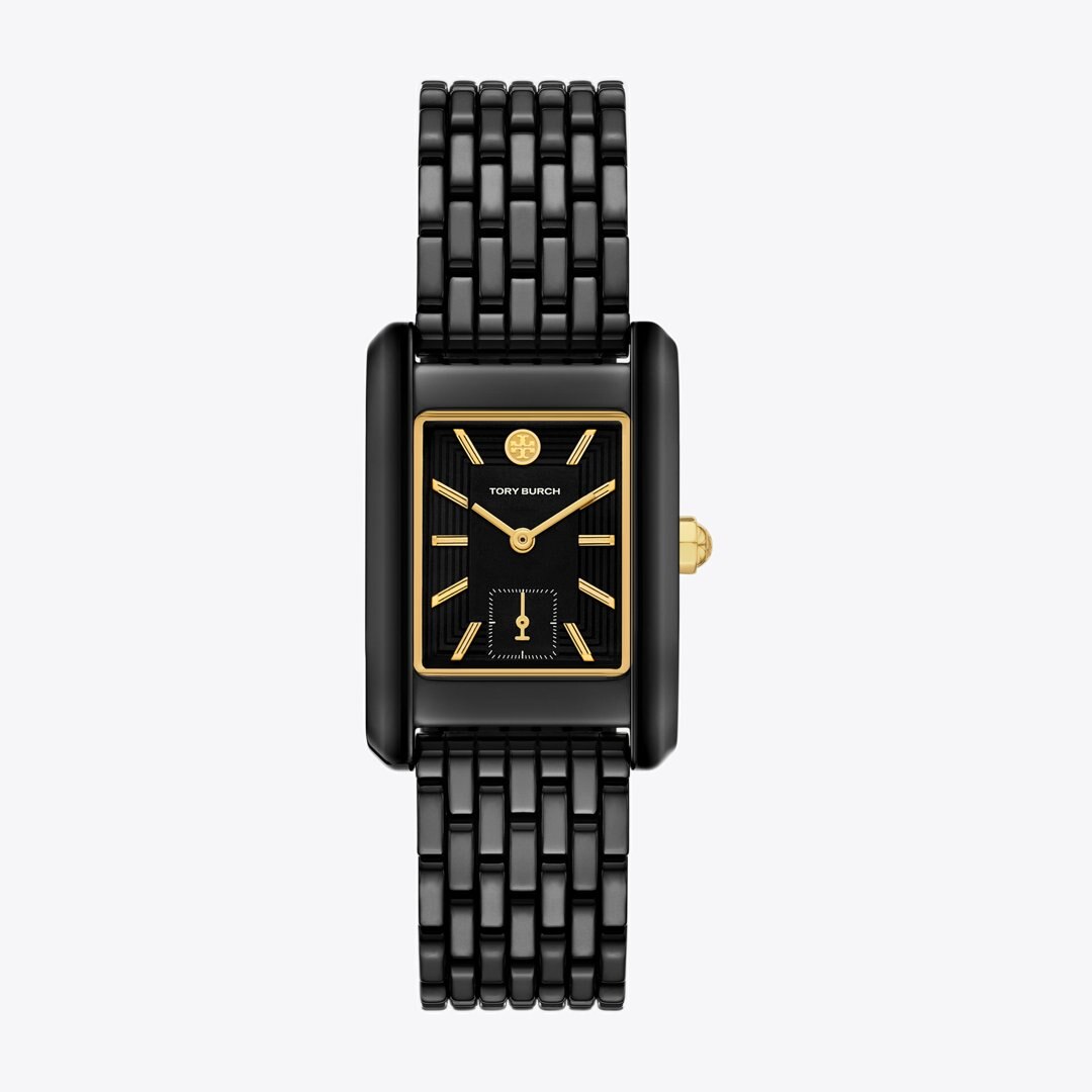Tory Burch Eleanor Ceramic Watch BLACK CERAMIC