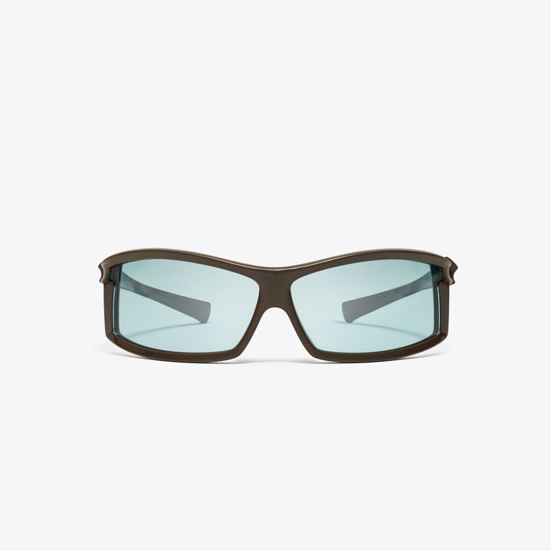 Tory Burch Eleanor Runway Sunglasses BROWN/LIGHT BLUE