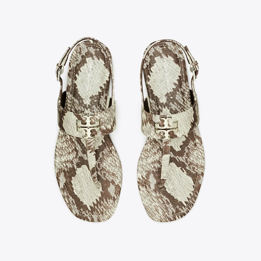 Tory Burch Eleanor Sandal GRANITE ROCCIA / GOLD