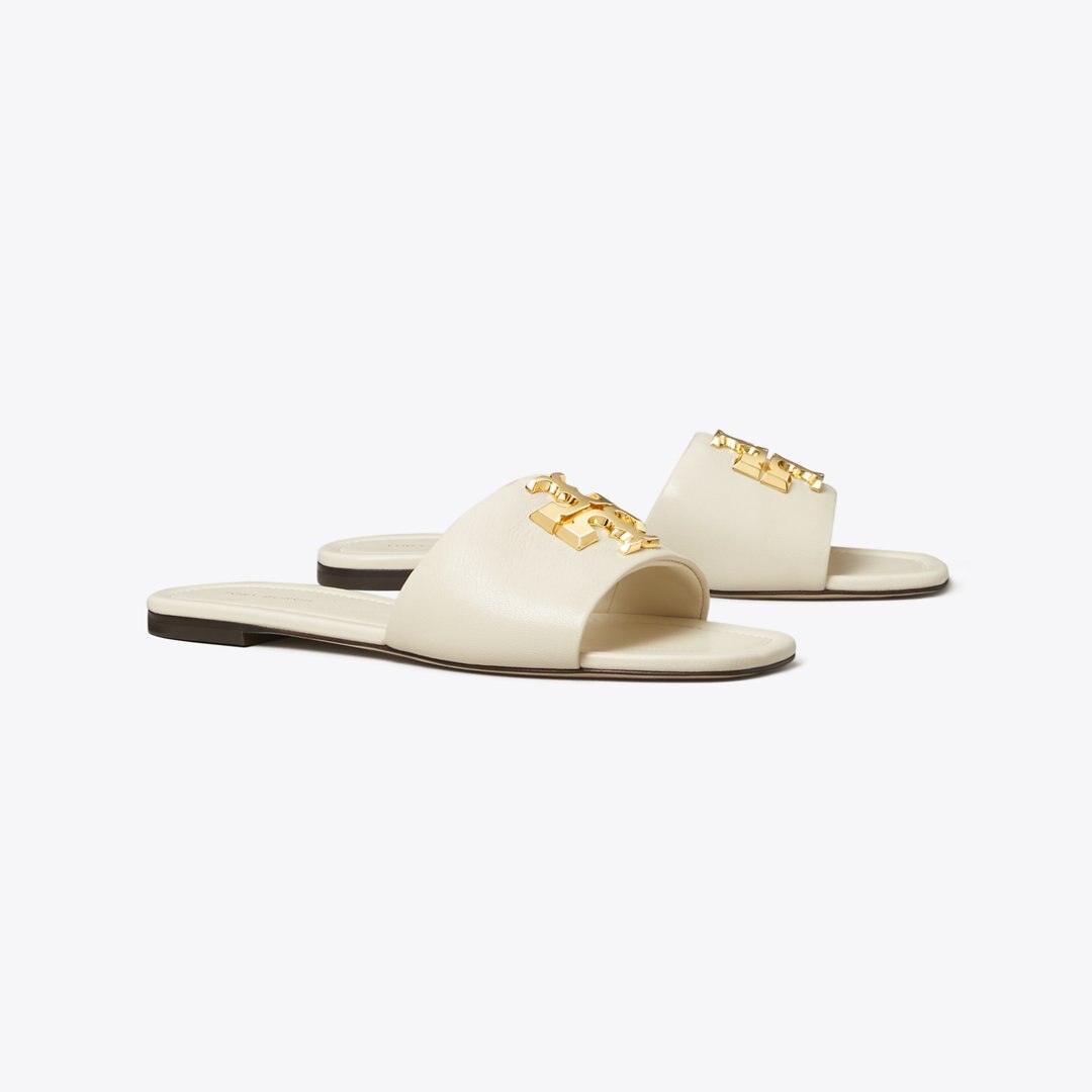 Tory Burch Eleanor Slide LIGHT CREAM / GOLD