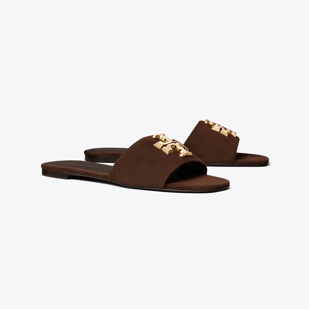Tory Burch Eleanor Slide DARK COCOA / GOLD