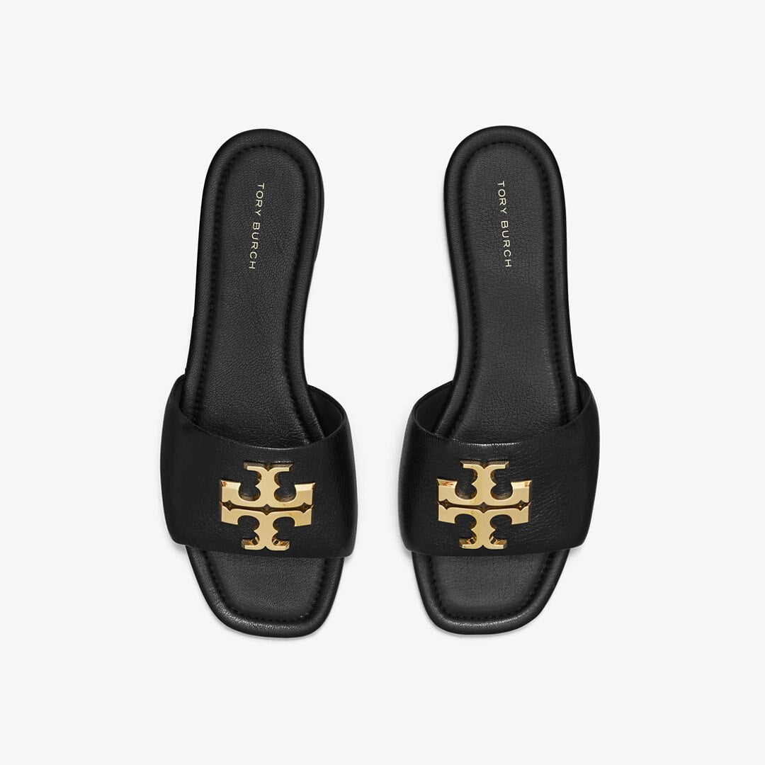 Tory Burch Eleanor Slide PERFECT BLACK / GOLD