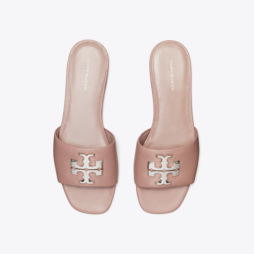 Tory Burch Eleanor Slide LIGHT MAUVE / SILVER