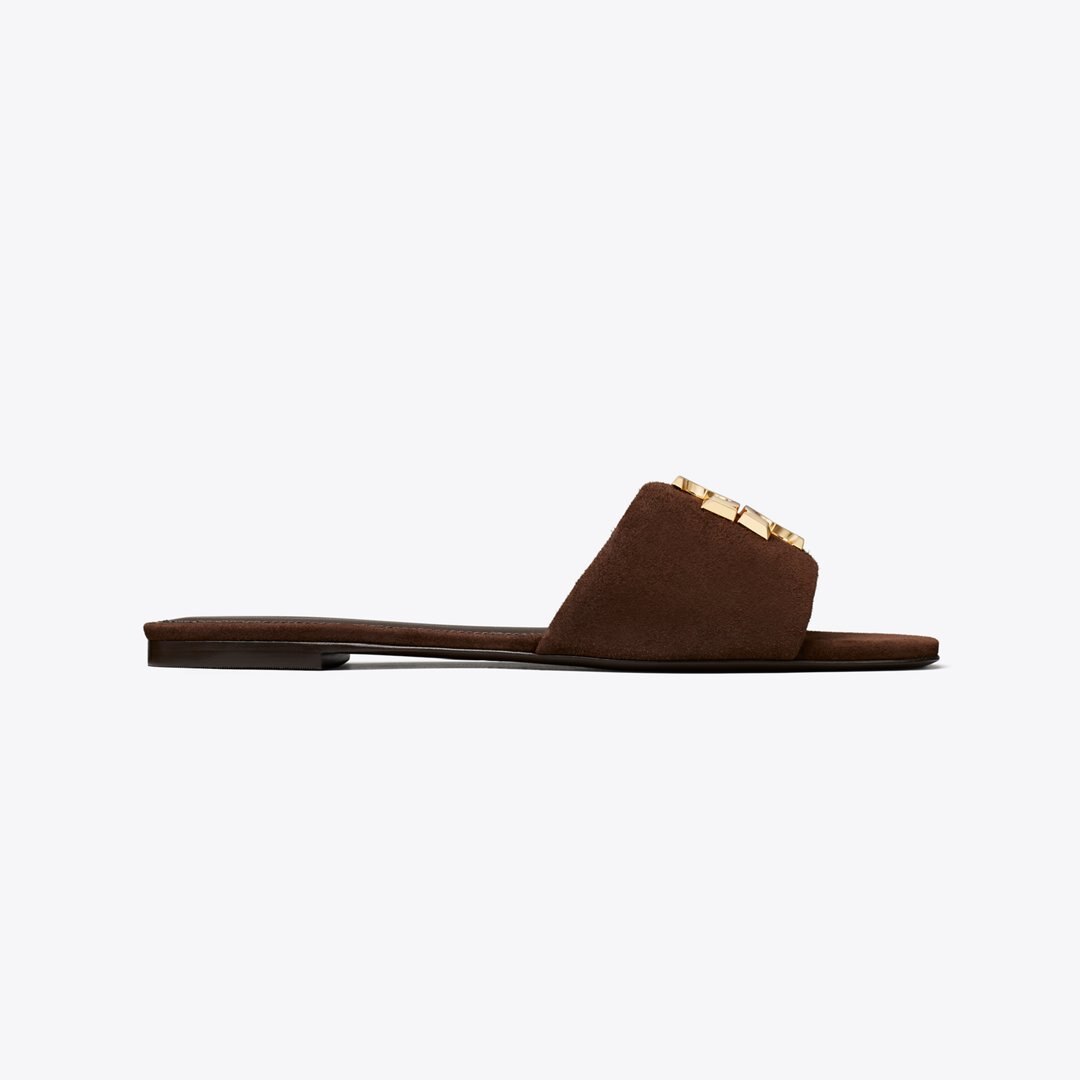 Tory Burch Eleanor Slide DARK COCOA / GOLD