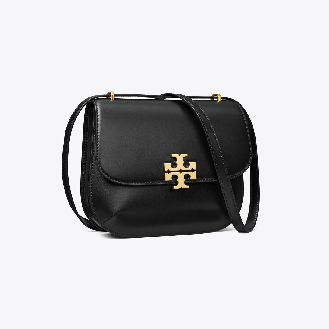 Tory Burch Eleanor Slim Saddlebag Black