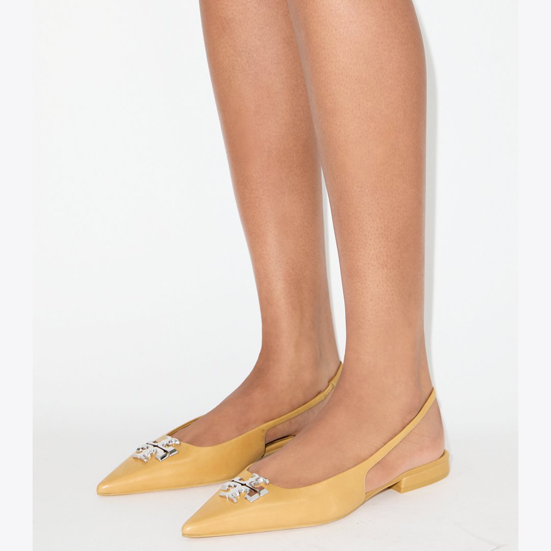 Tory Burch Eleanor Slingback Flat HONEYCOMB TAN