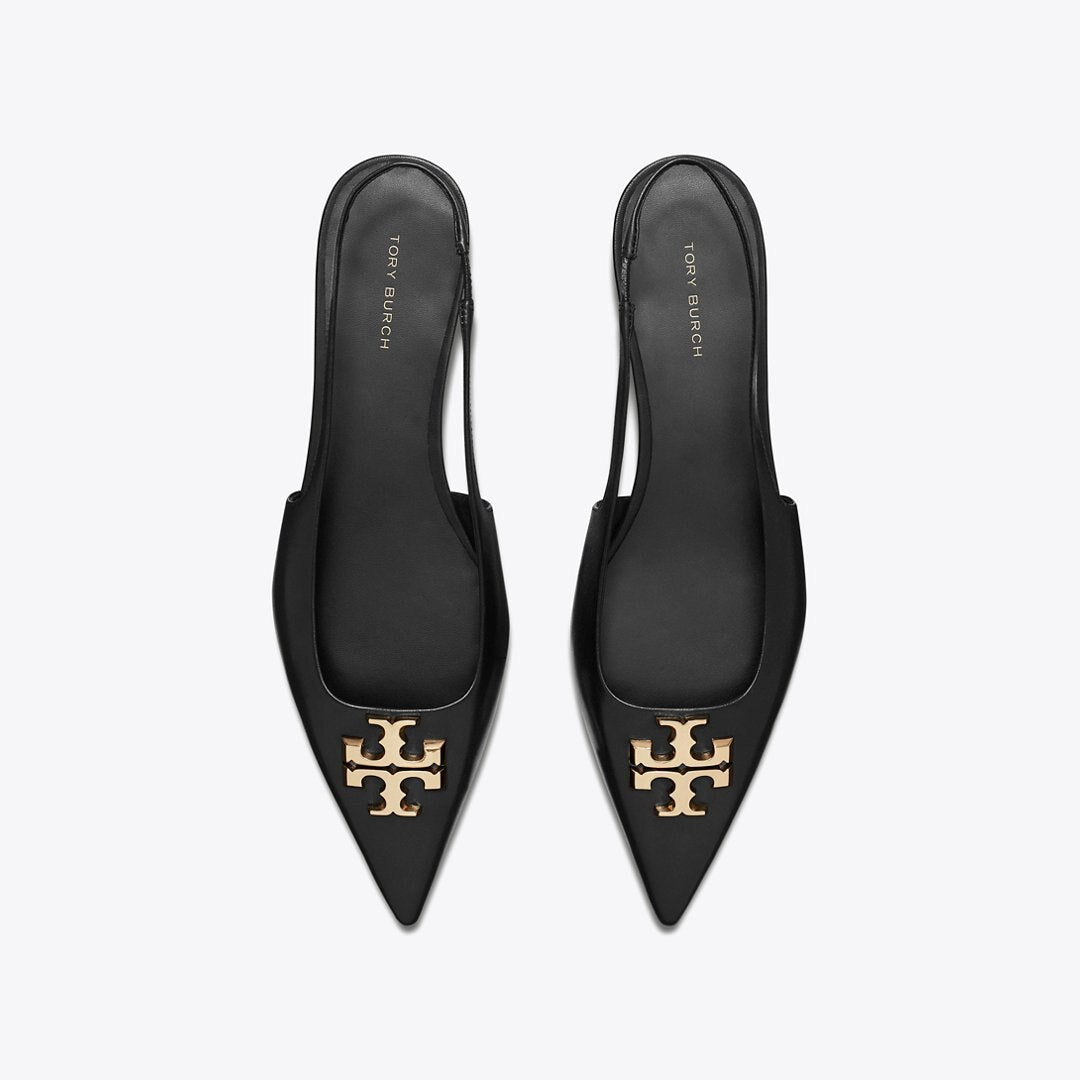 Tory Burch Eleanor Slingback Flat PERFECT BLACK