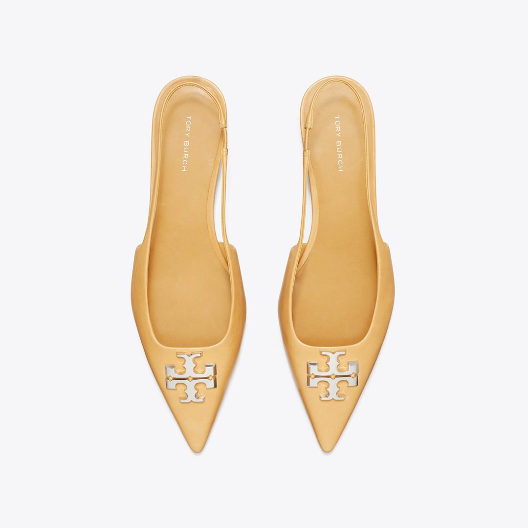 Tory Burch Eleanor Slingback Flat HONEYCOMB TAN