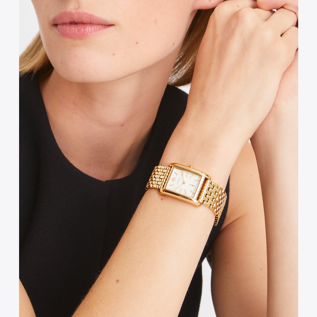 Tory Burch Eleanor Watch IVORY/GOLD