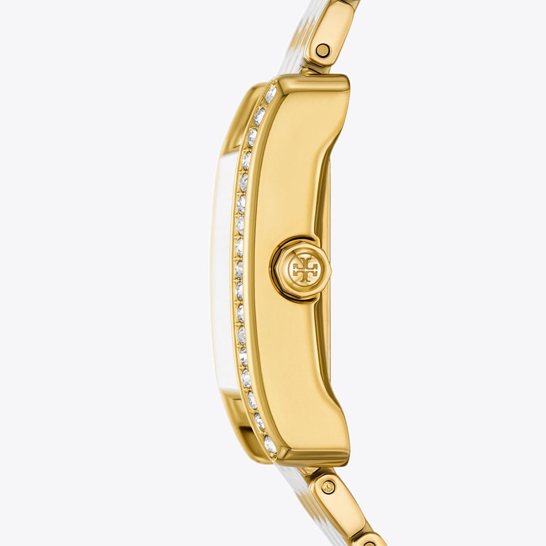 Tory Burch Eleanor Watch MOP/STONES/TWO-TONE