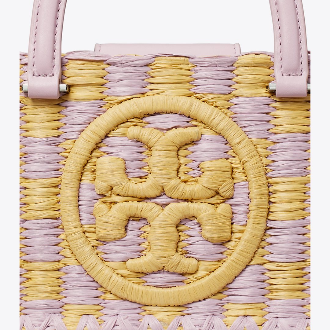 Tory Burch Ella Hand-Crocheted East-West Tote Pale Purple