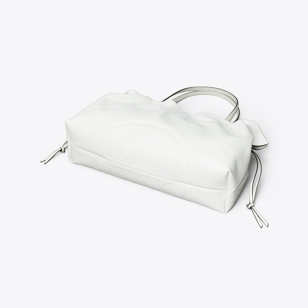 Tory Burch Ella natuura Drawstring Tote Bianco