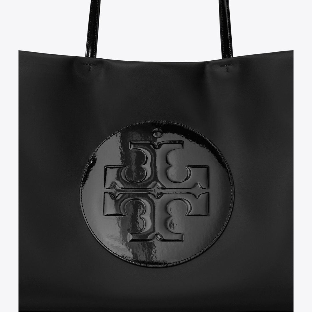 Tory Burch Ella Patent Tote Black