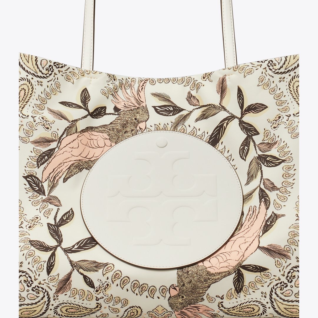 Tory Burch Ella Printed Tote Pink Cockatoo