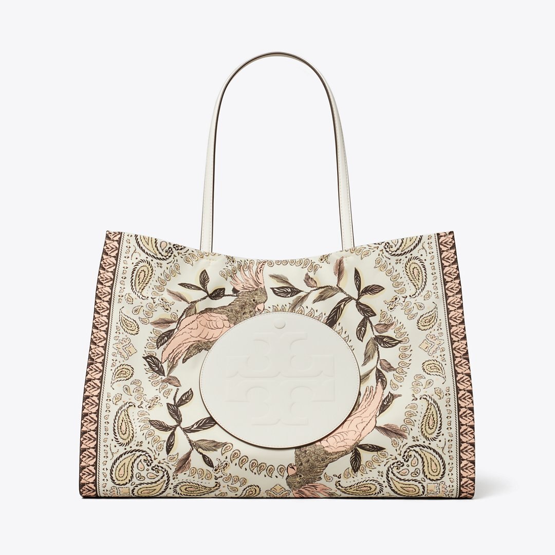 Tory Burch Ella Printed Tote Pink Cockatoo