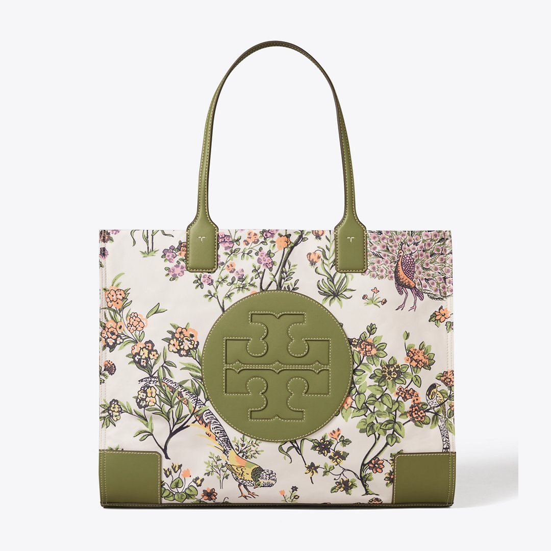 Tory Burch Ella Printed Tote Winter Sage